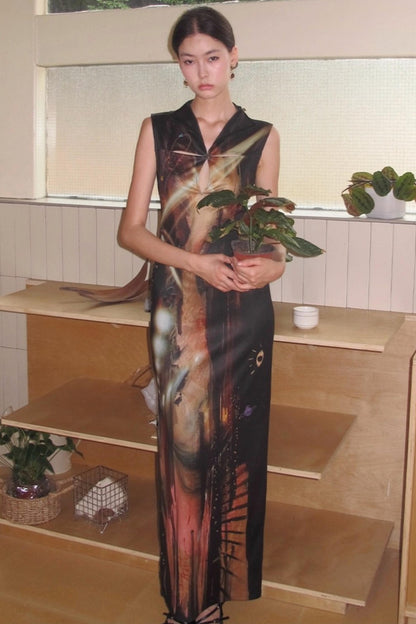 Night City Cheongsam Dress