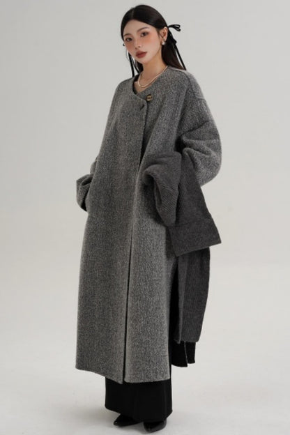 Hooded Double-Sided Wool Coat