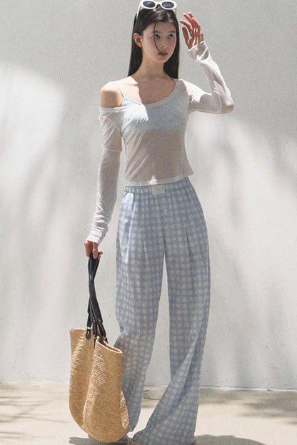 Stretch Chambray Camisole Set