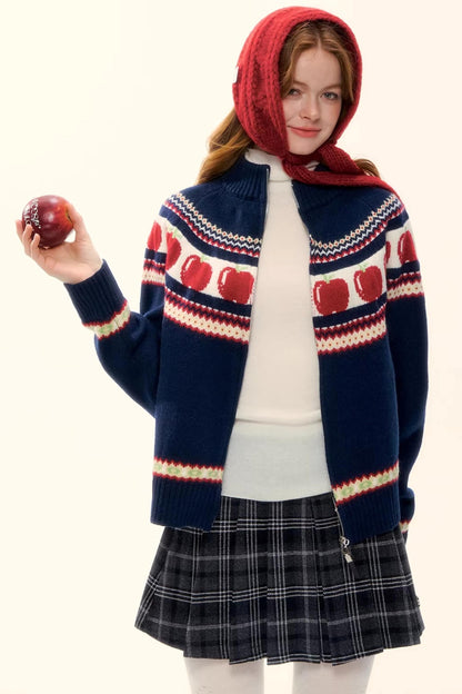 Retro Plaid Wool Skirt