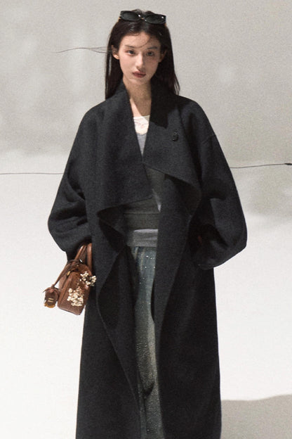 Skin Lace Wool Knit Sleeve Sweater Top