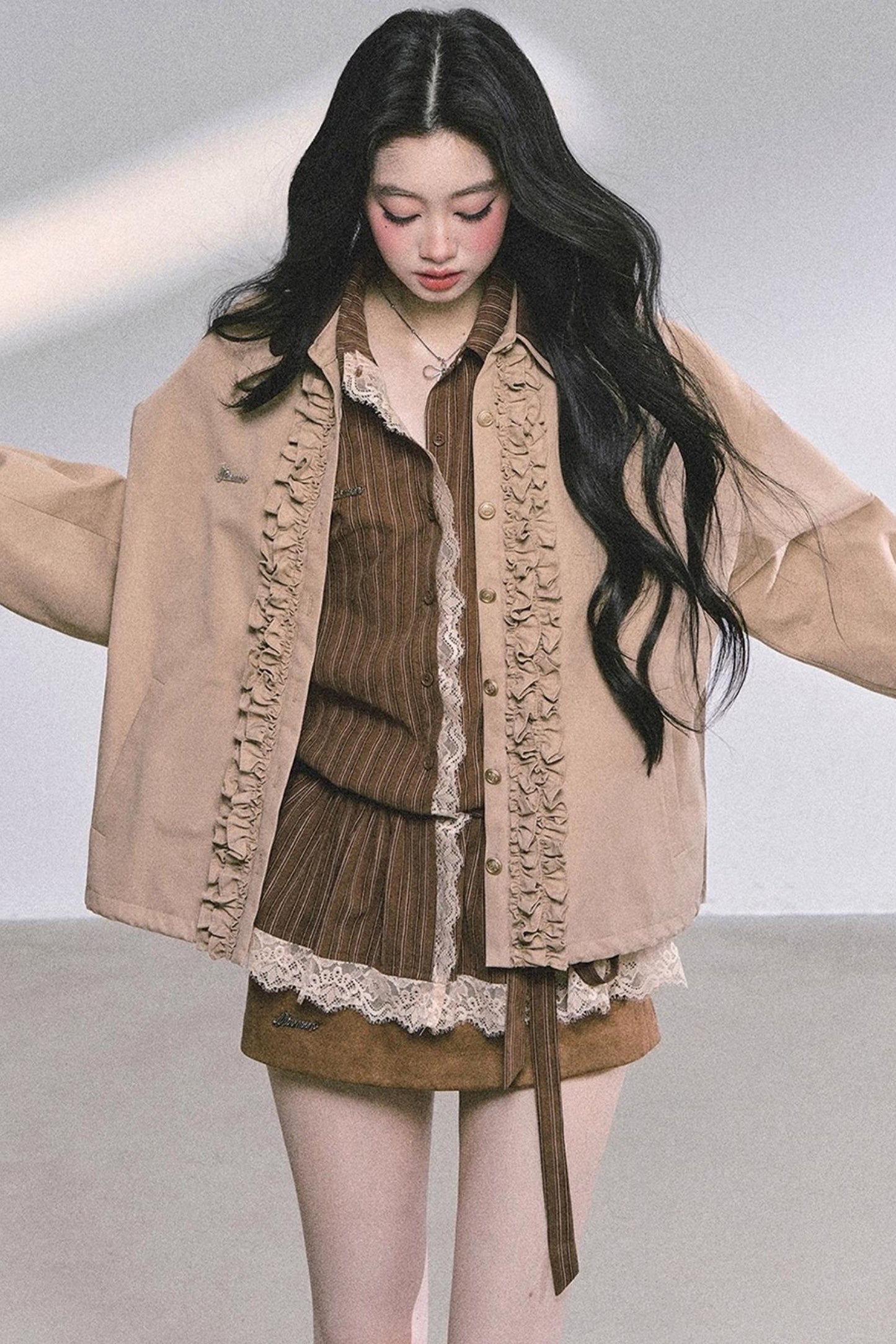 Autumn Two-Piece Jacket Skirt Set-Up