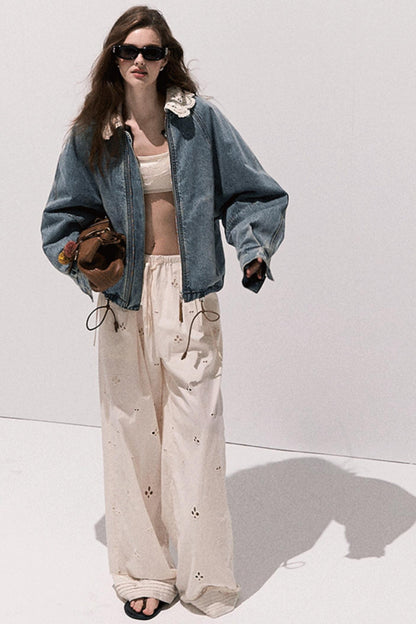 Vintage Braided Denim Jacket Set-Up