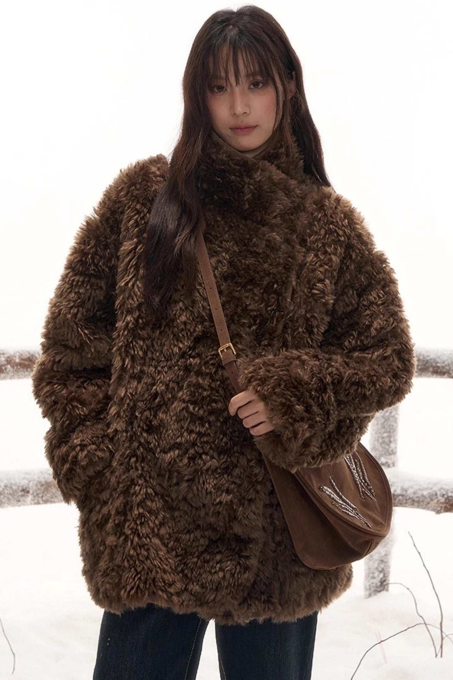 Reversible Leather Fur Coat