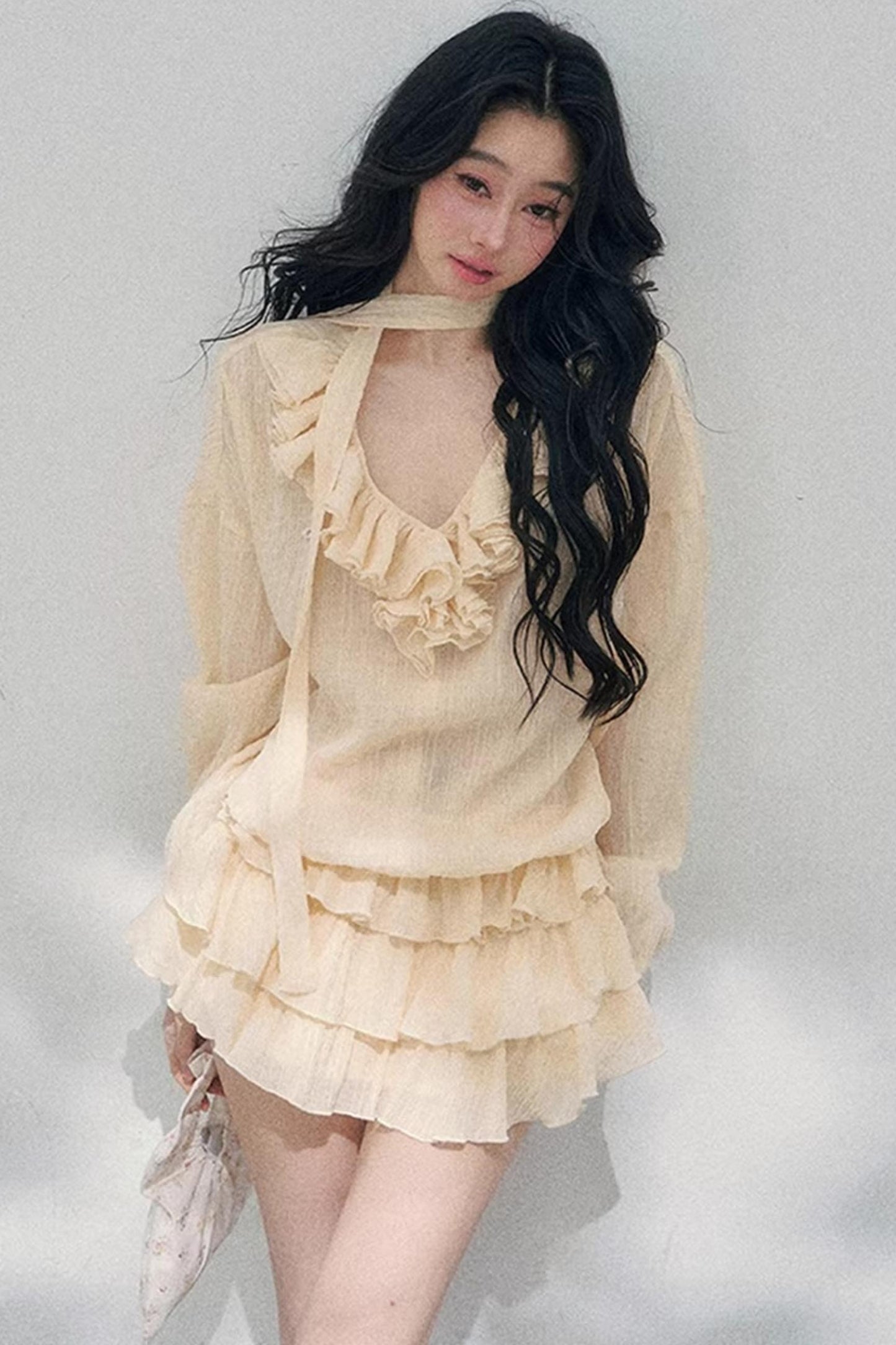 Evening Breeze French Dress Set