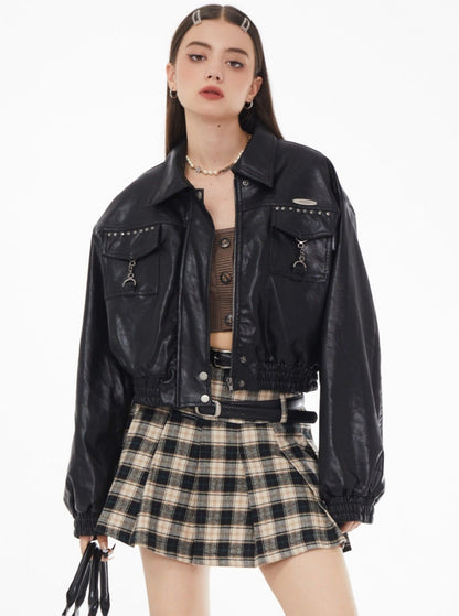 American PU leather jacket