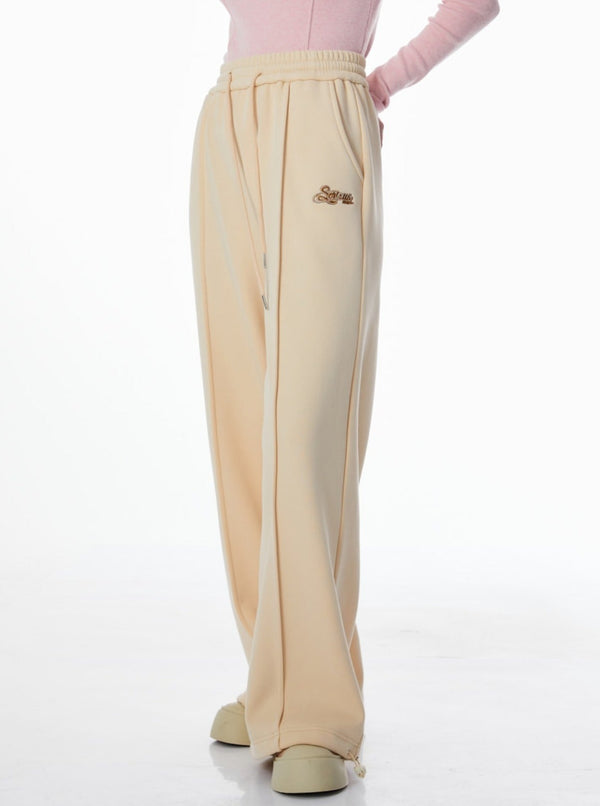 American straight wide leg casual pants