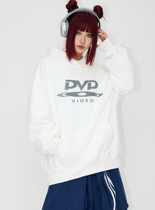 Silicone print hidden zipper structure hooded jacket