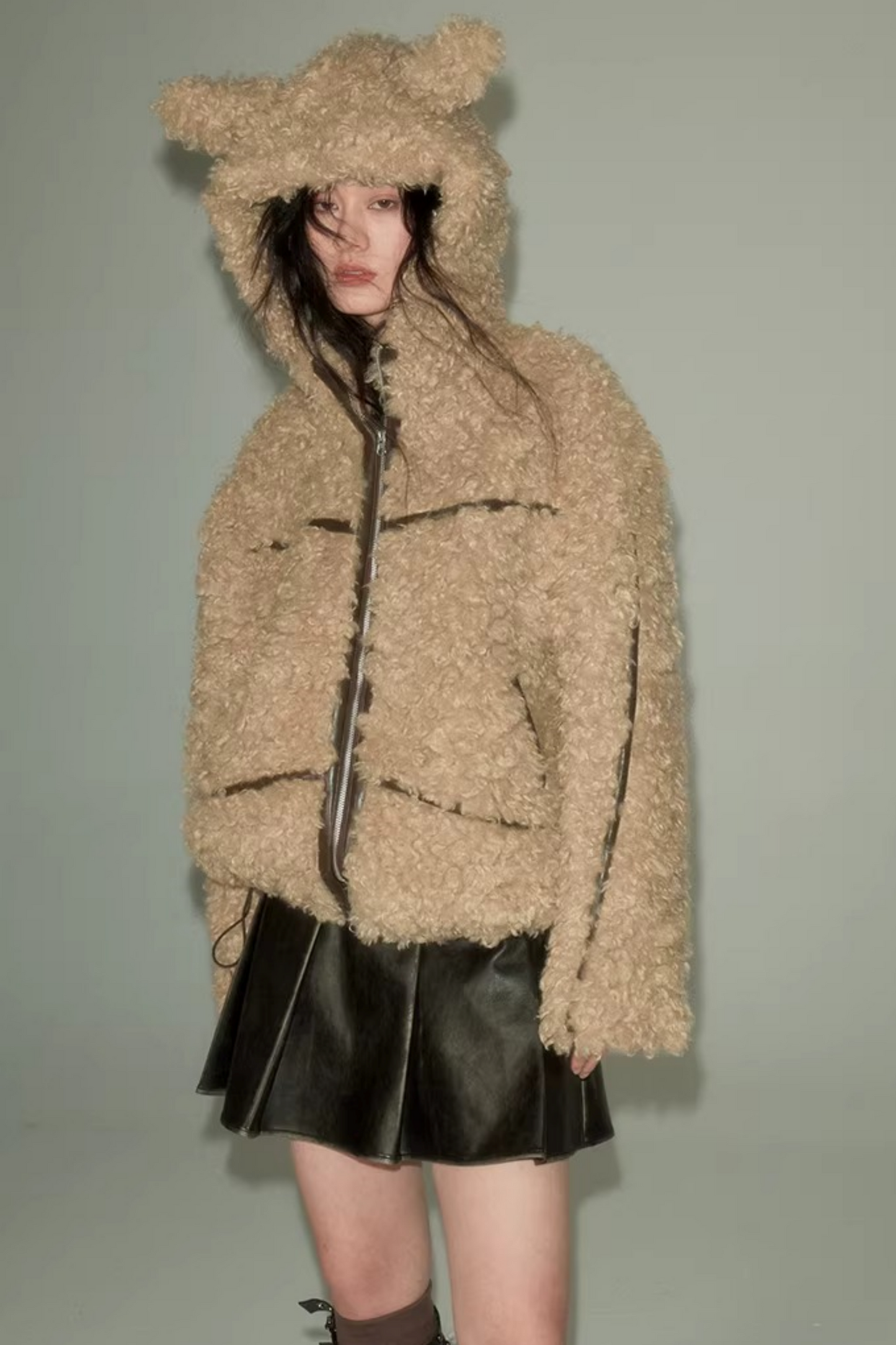 후드 재킷 작업복 세트