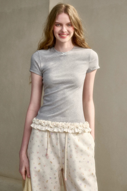 Milky Way Knit Lace Top