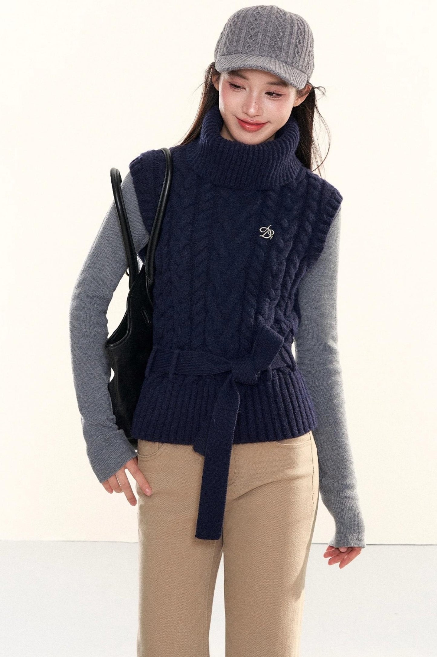 Vintage Cable Knit Vest