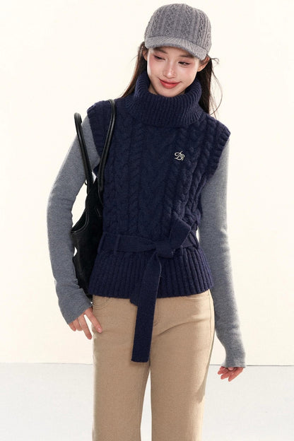 Vintage Cable Knit Vest