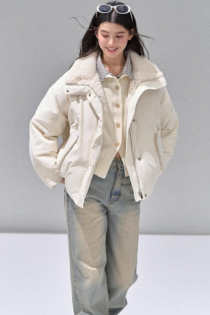 Fake Two Polo Lapel Sweater Skirt Set-Up