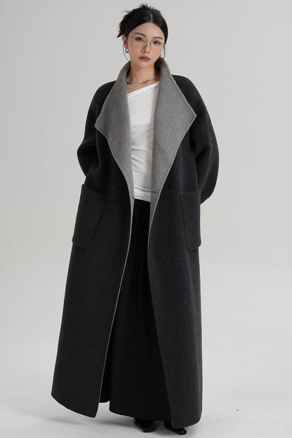 Stand-Up Wool Coat