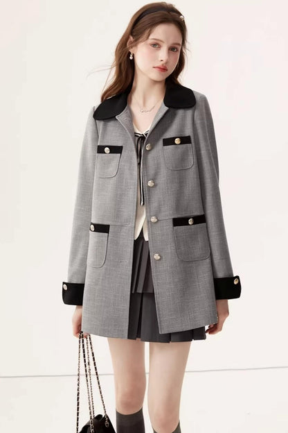 V-Neck Sailor Knit Top