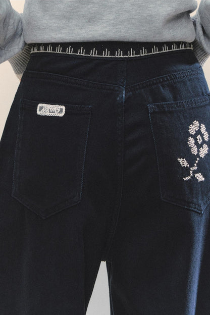 Asymmetrical Denim Jacket Skirt Set-Up