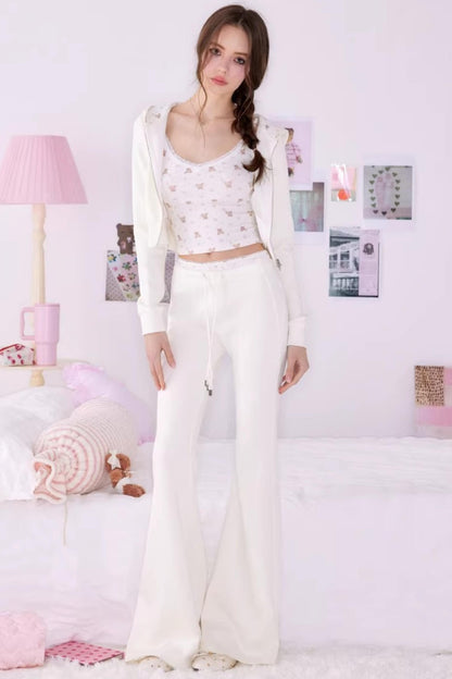 Bear Print Sweater Suspender Set-Up