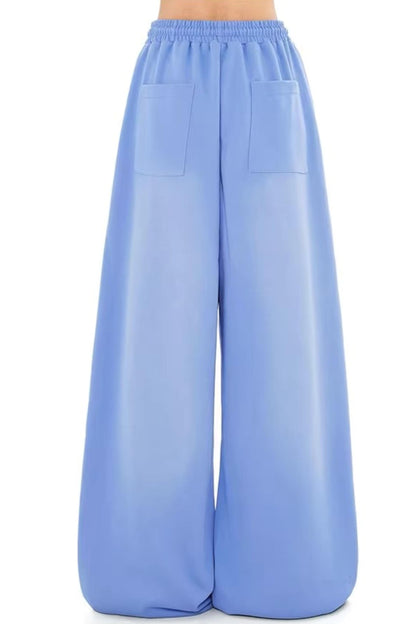 American Retro Wide-Leg Long Pants