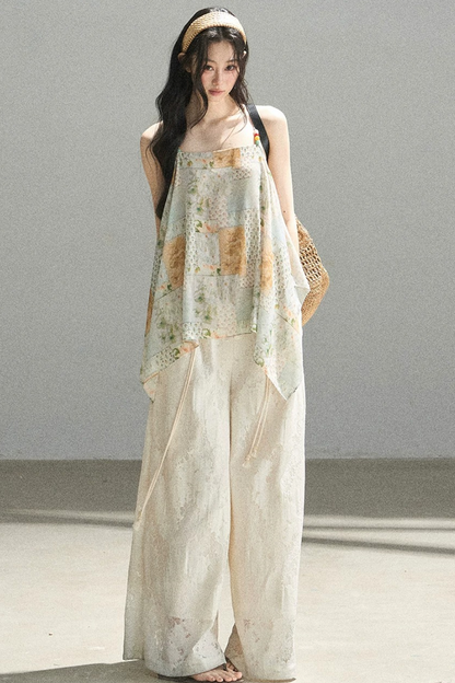 Whisper of Flowers Chiffon Top