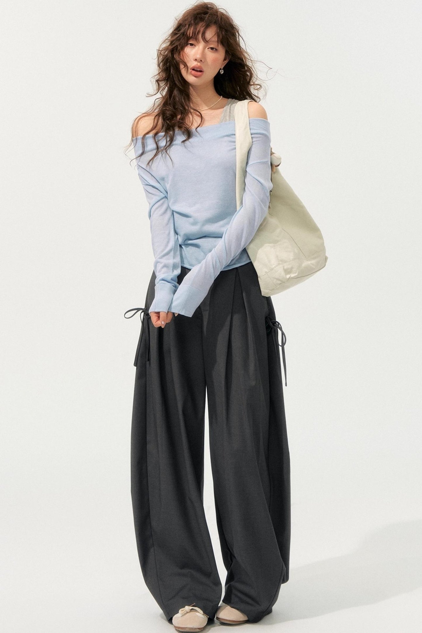 Loose Drape Straight Pants