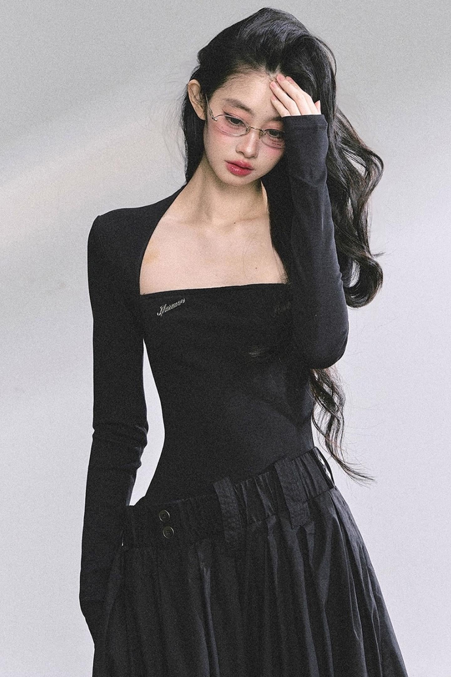 French Slimming Long Dress