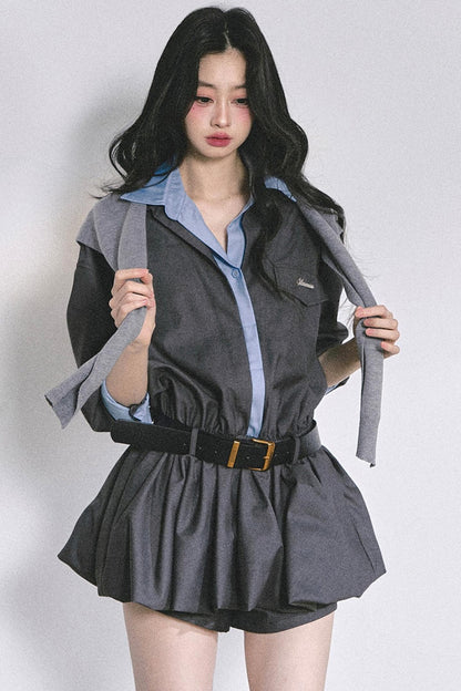 Autumn Bud Slim Dress Set-Up