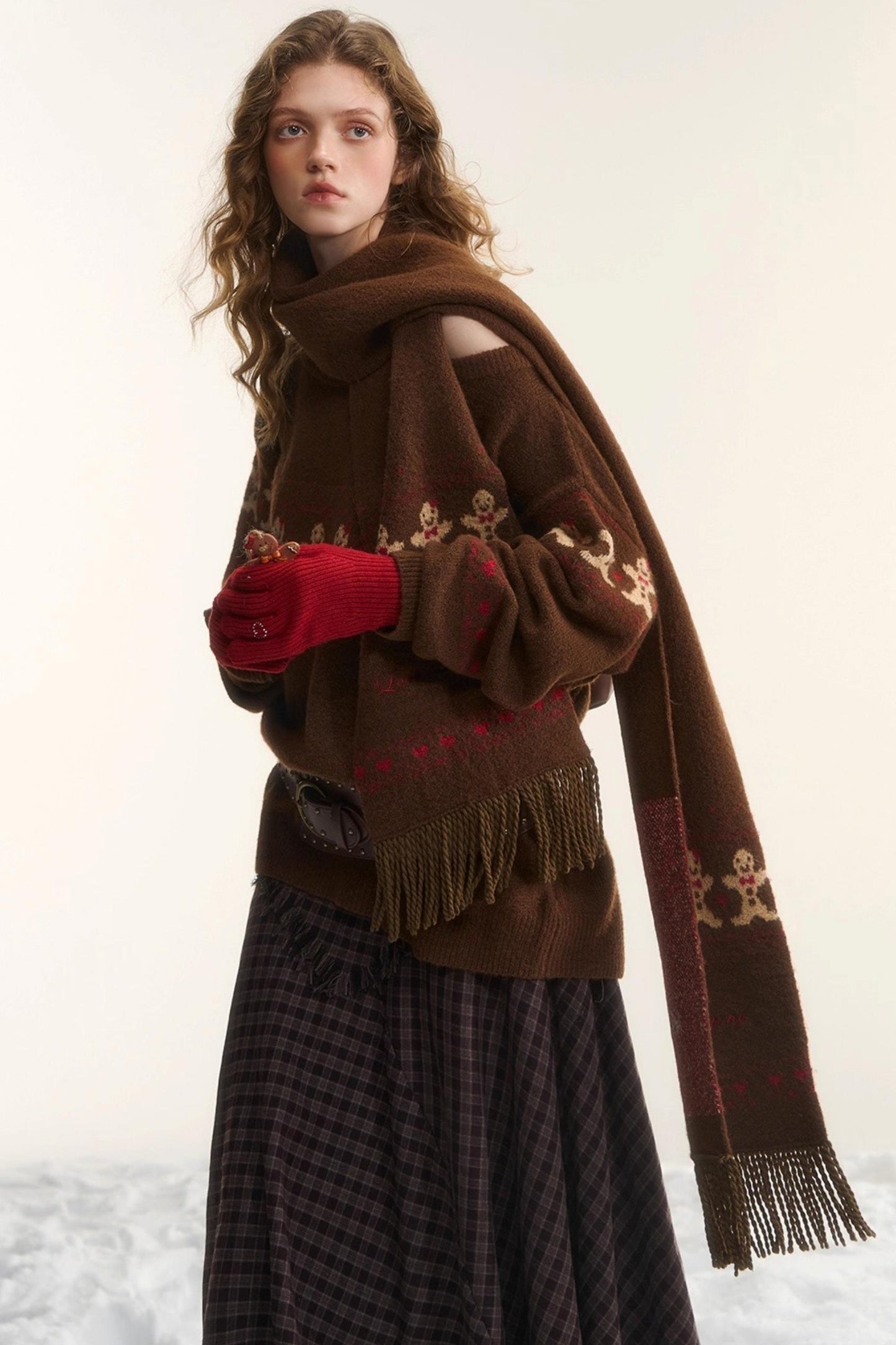 Gingerbread Man Fair Isle Sweater Set