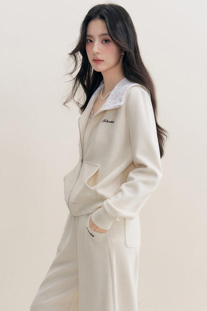 Rose Hooded Jacket & Pants Set-Up