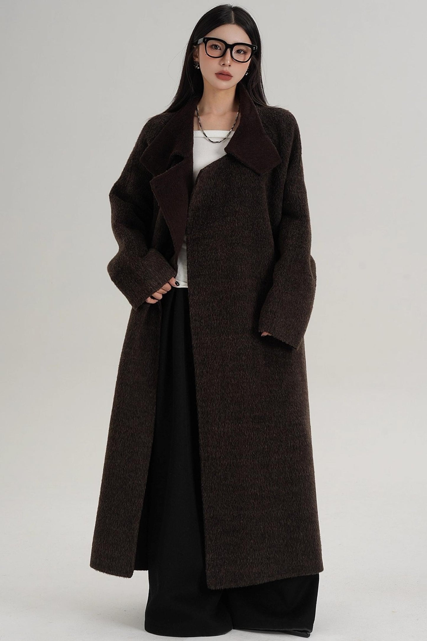 High Neck Wool Coat