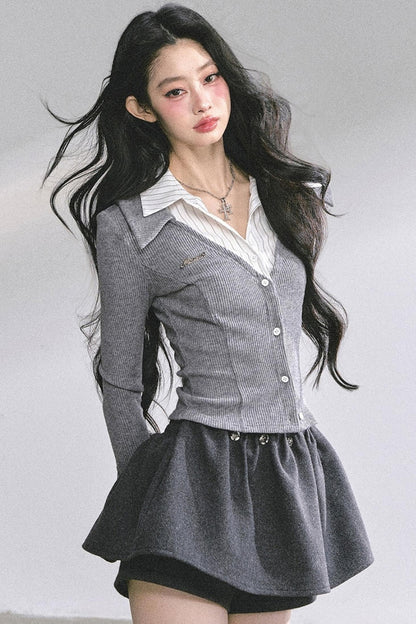 Autumn Striped Polo Shirt