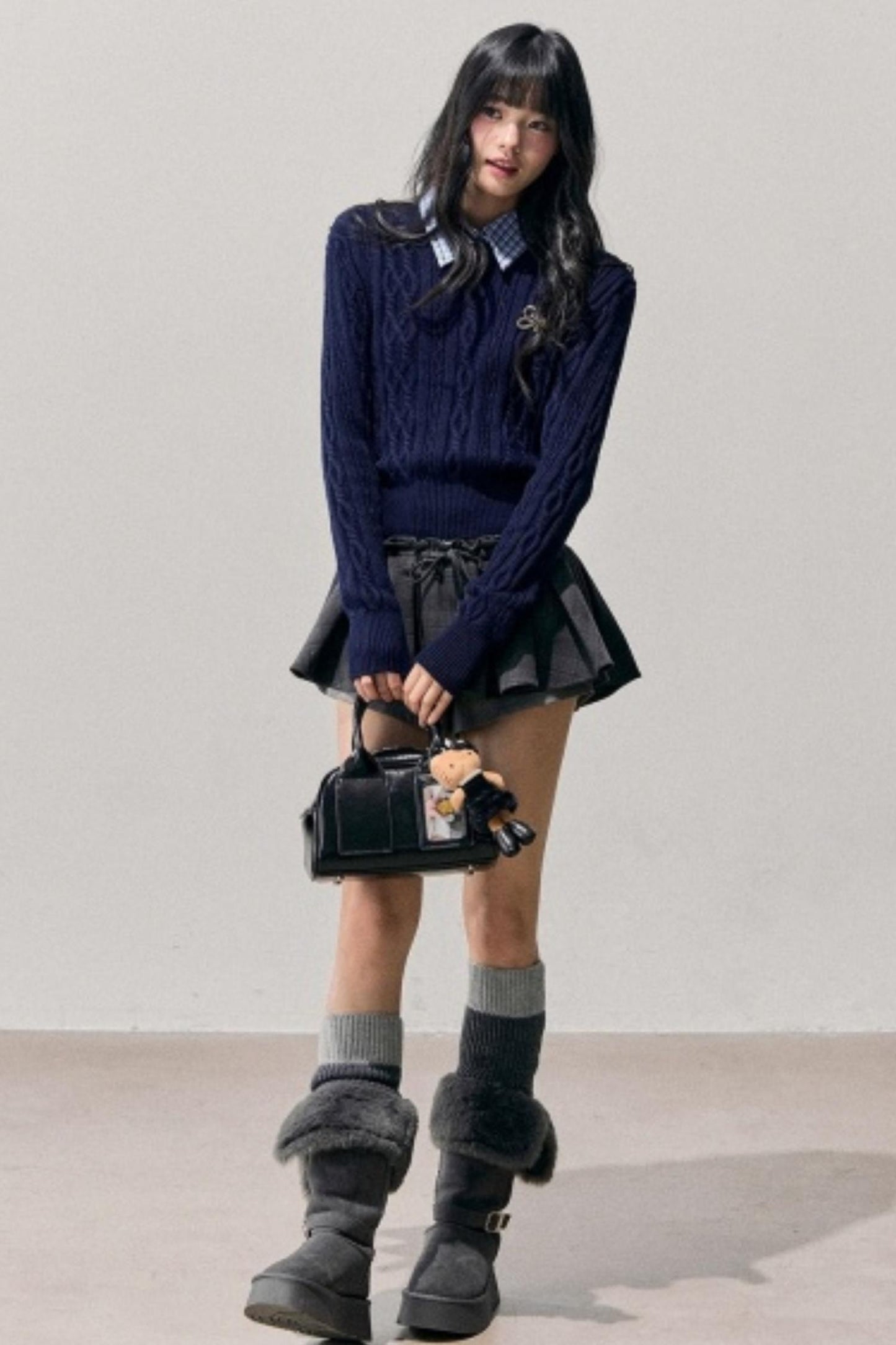 Unfinished Poem Plaid Sweater