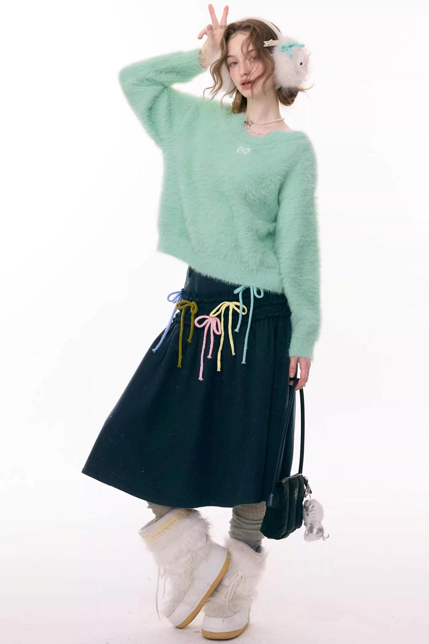 Soft Cloud Bow Sweater