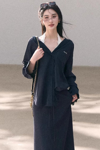 Lace-Trimmed Halter Camisole