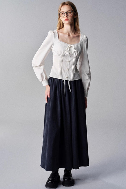 White Tea French Vintage Slimming Top