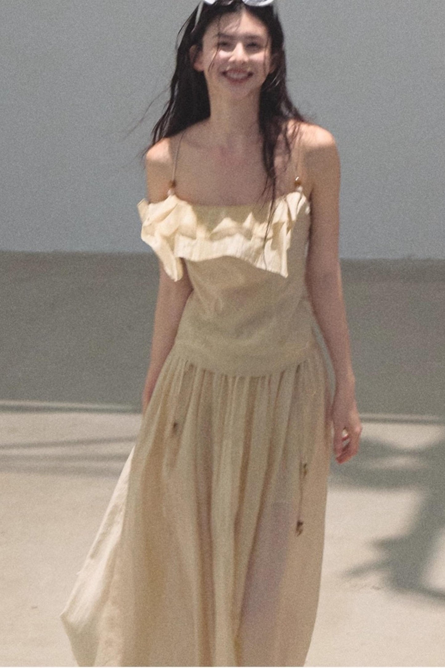 Summer Ruffled Camisole Skirt Set-Up