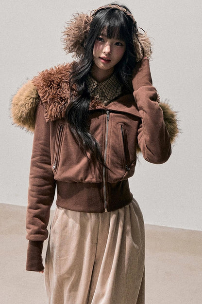 Fleece-Lined Wide-Leg Pants