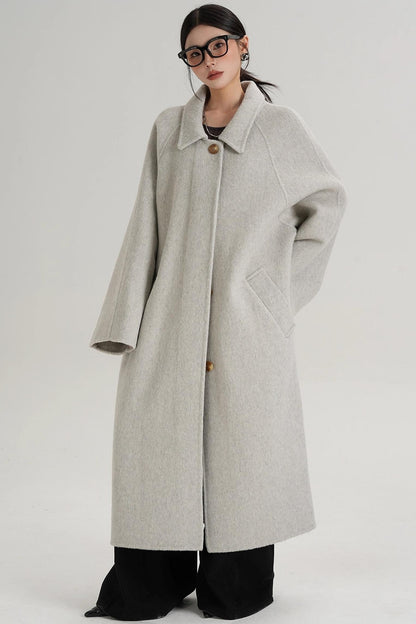 Temperament Wool Reversible Long Coat