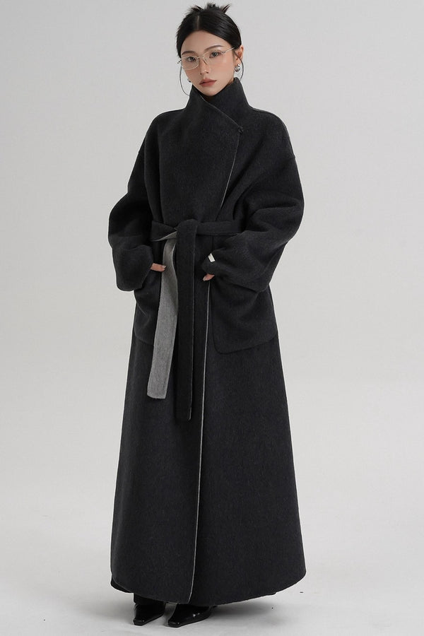 Stand-Up Wool Coat