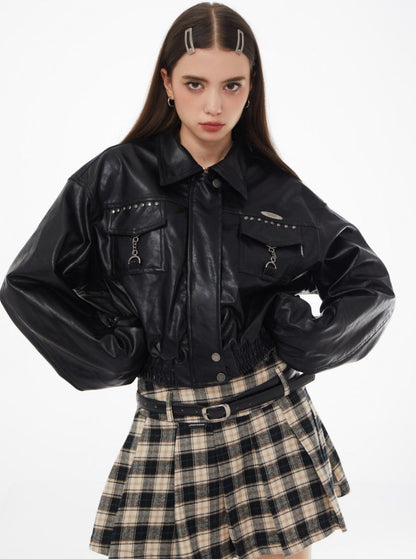 American PU leather jacket