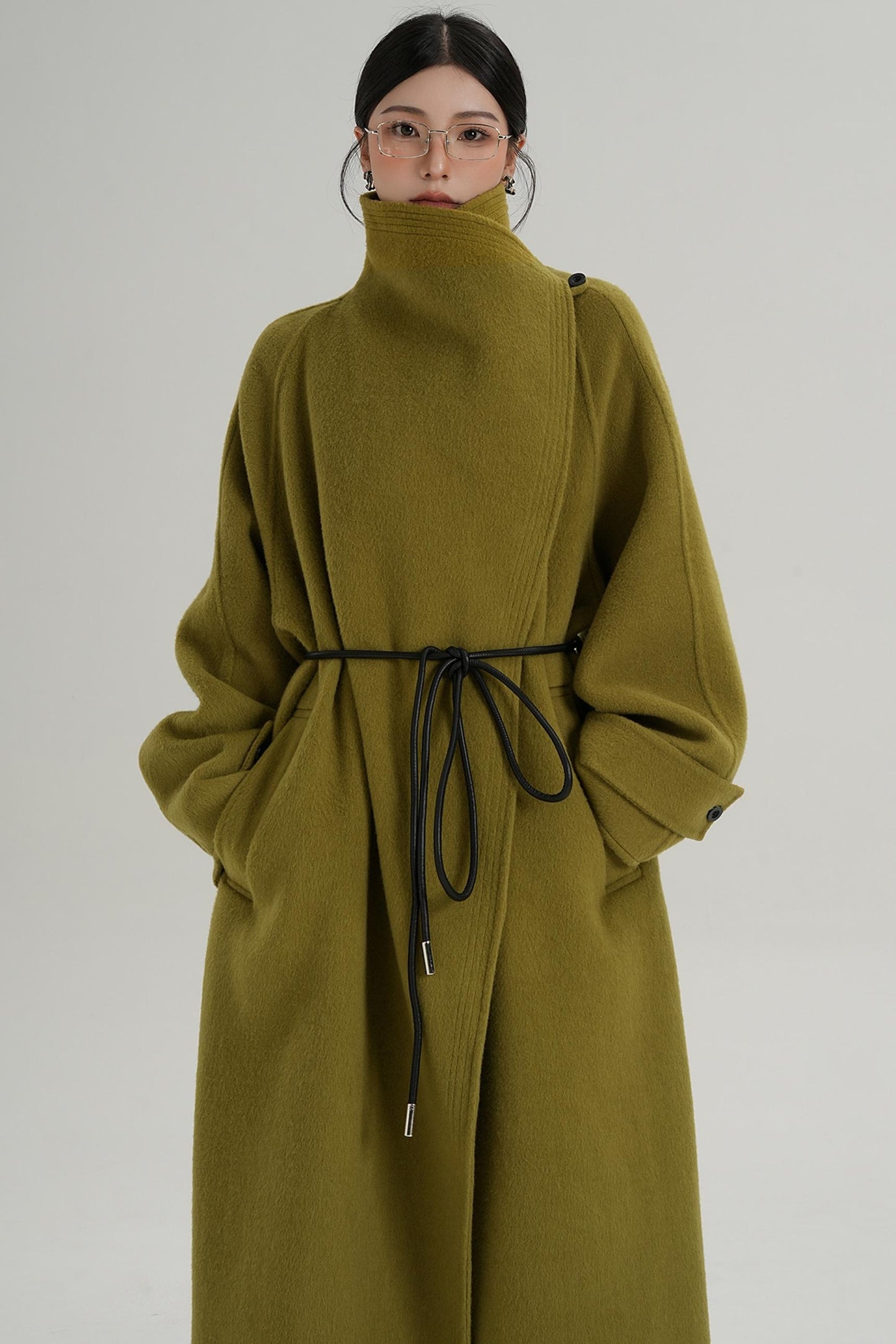 Ultra-High Reversible Wool Coat