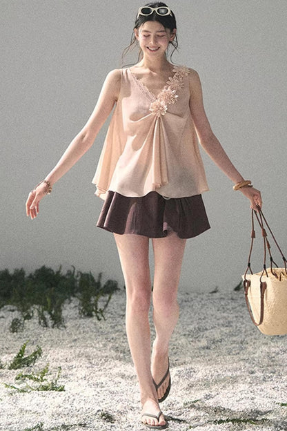 Silent Rose Semi-Sheer Lace T-Shirt