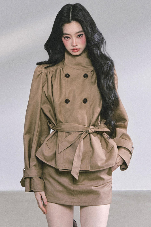 French Autumn Coat & Skirt Set-Up