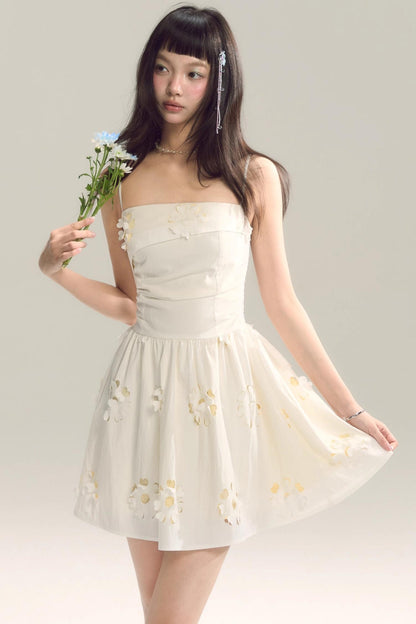 Coastal Floral Halter Dress