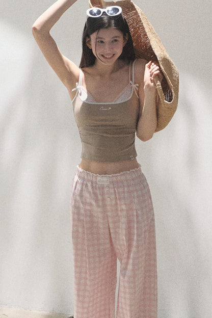 Stretch Chambray Camisole Set