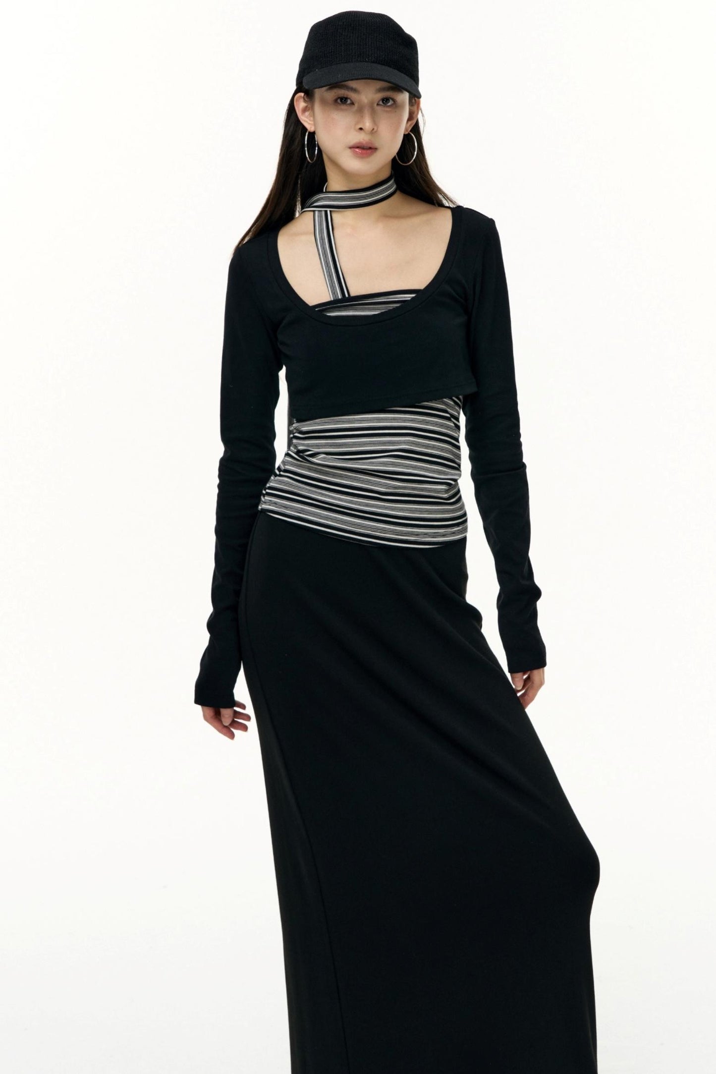 Salt Tea Polka Dot Striped Smock Set