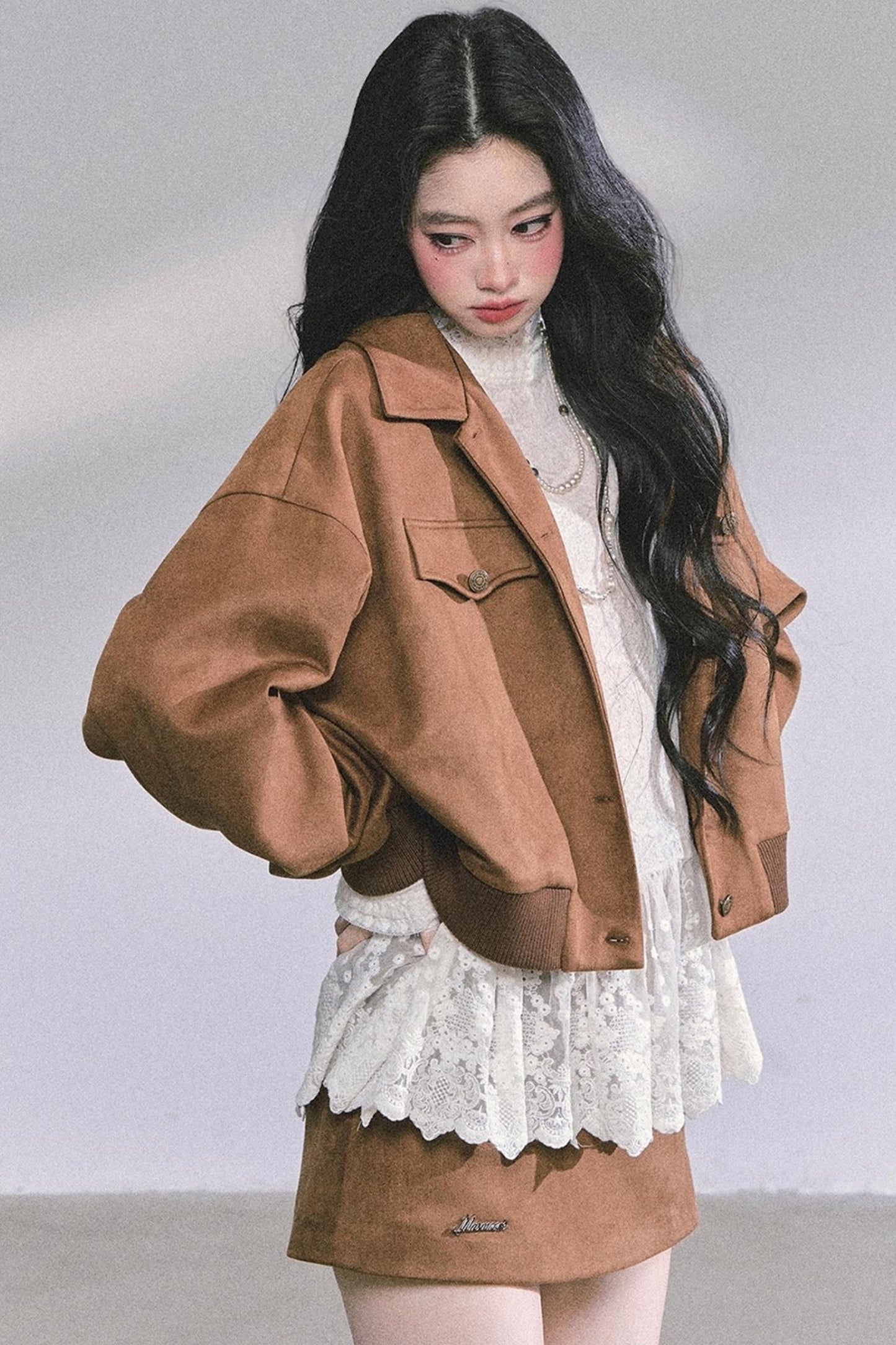 Pure Hollow Lace Top