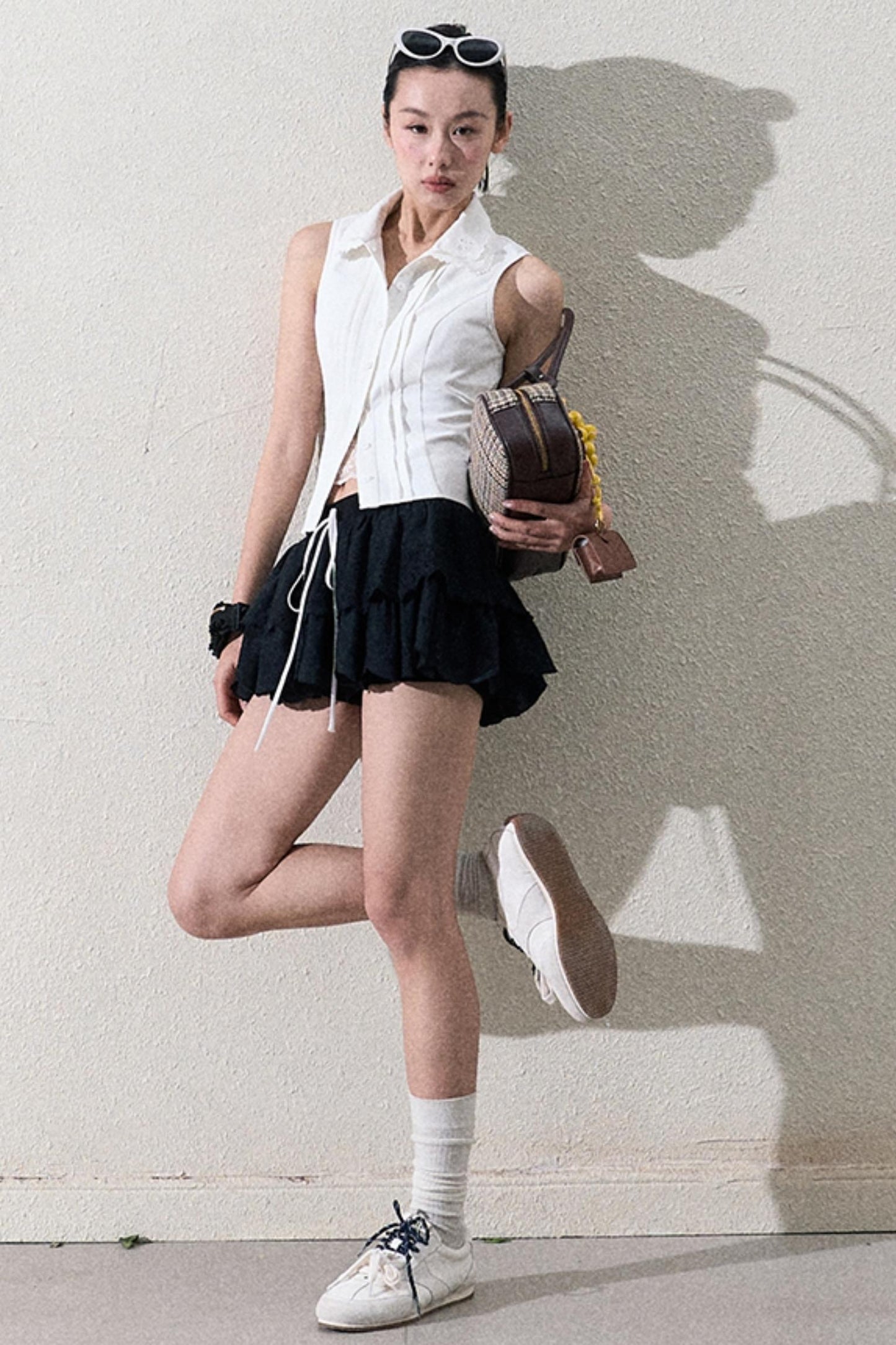 Elegant Layered Lace Skirt