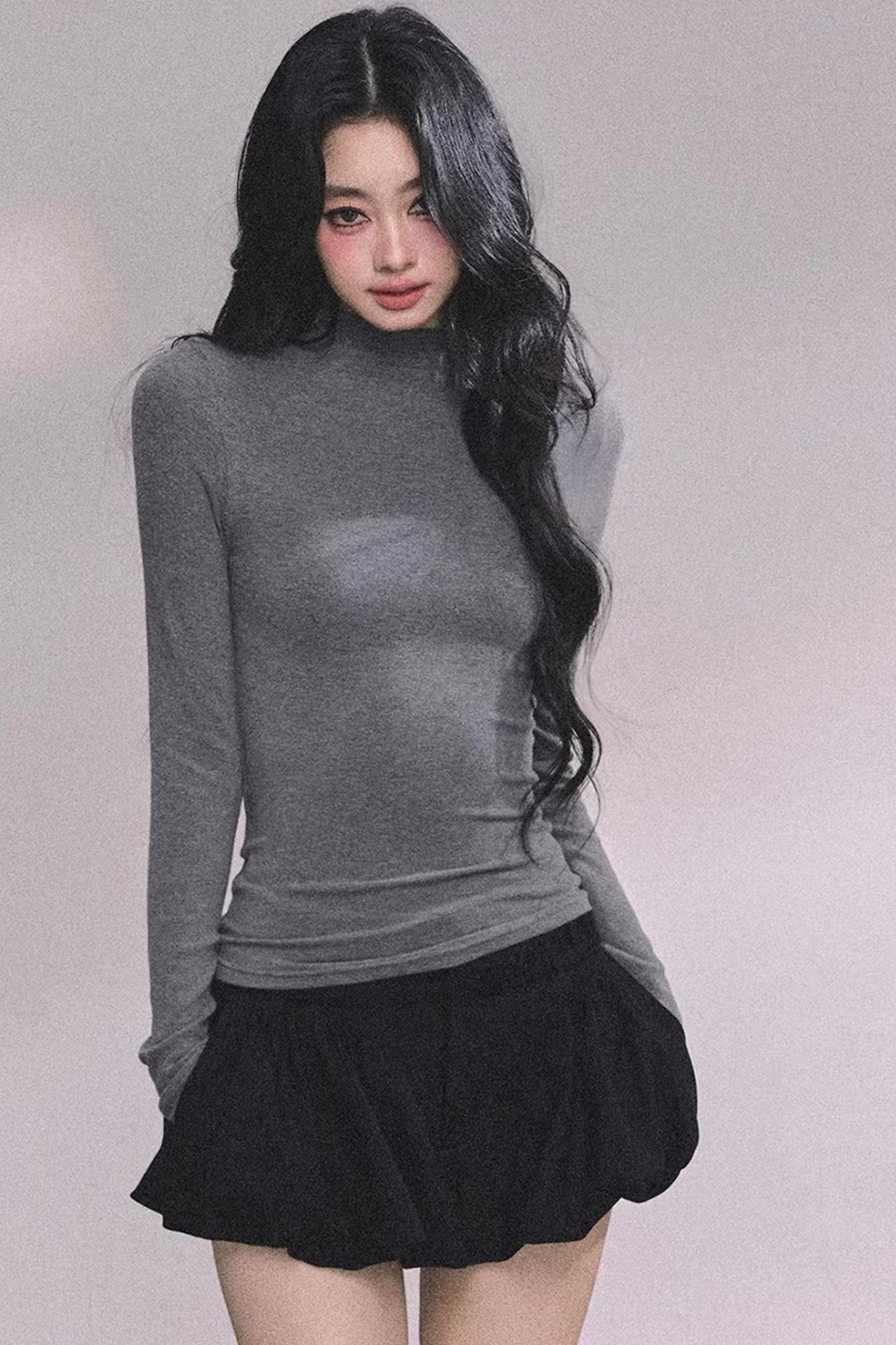 Maple Leaf Knit Sweater Cape Set-Up