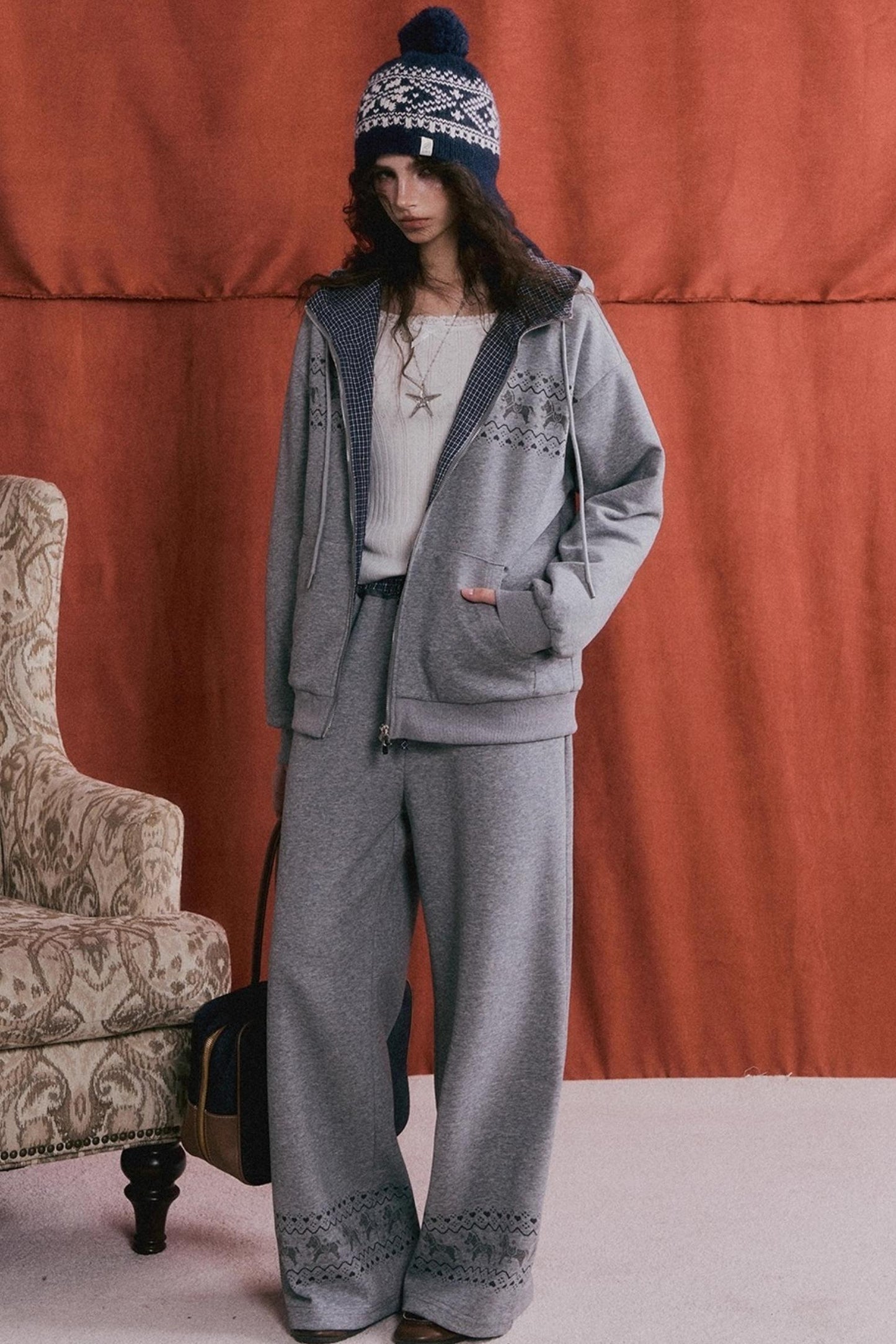 Fair Isle Quilted Jacket Set-Up