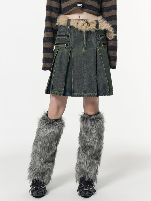 Fur Collar Padded Thick Cotton Coat